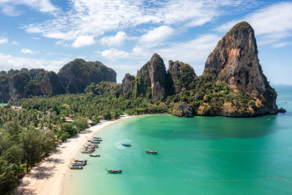 La célèbre plage de Railay à Krabi